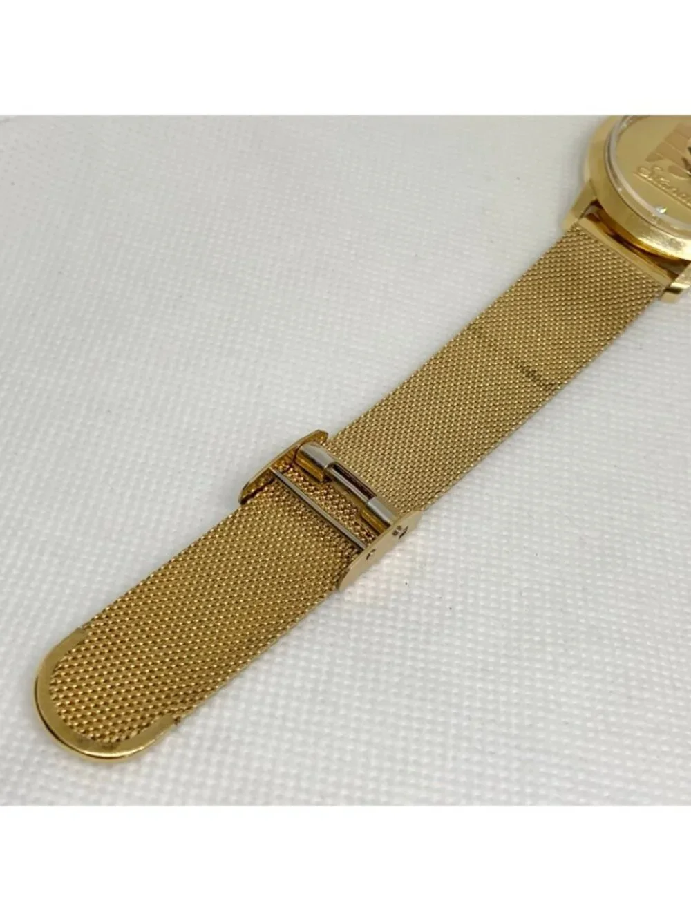 Vintage Jostens Swiss made men’s quartz watch standard 35mm gold tone running